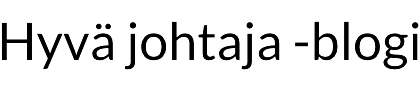Hyvä johtaja
